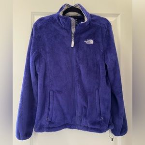 The North Face Polyester Zip Up Jacket Purple Womens Sz Large